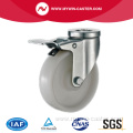 85mm Bolt Hole Swivel Industrial PP Caster With Brake